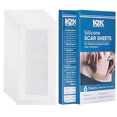 K2K PrimePath Advanced Silicone Scar Sheets