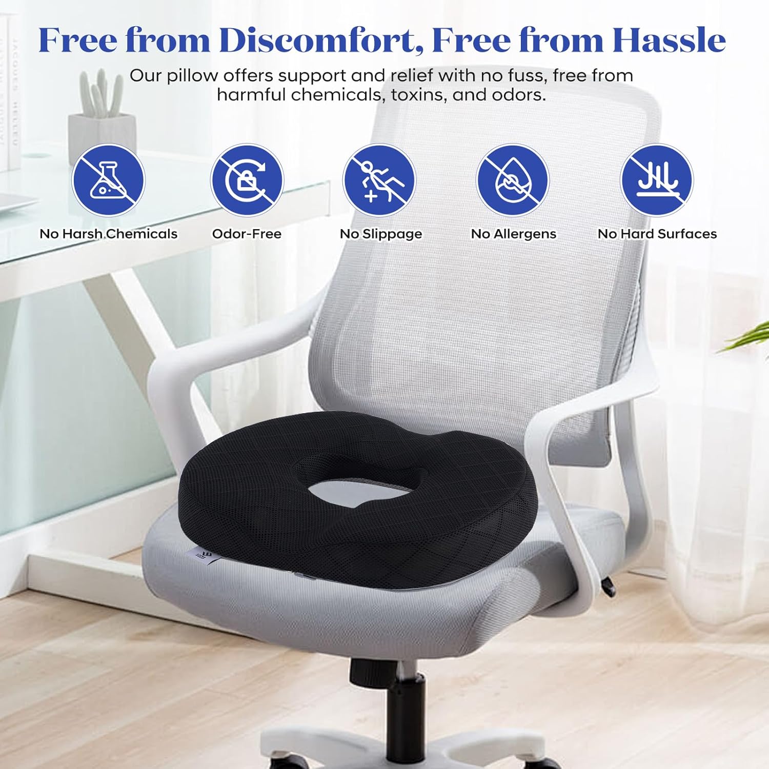 EPSCY Memory Foam Donut Cushion