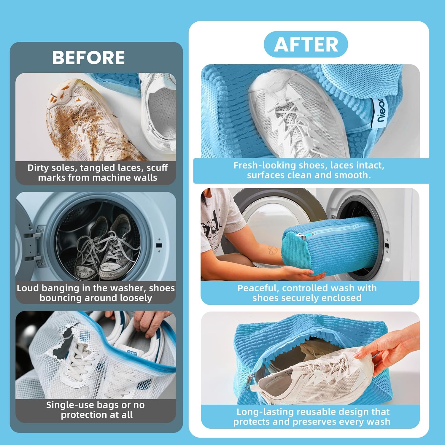 Nieor Shoe Washing Machine Bag