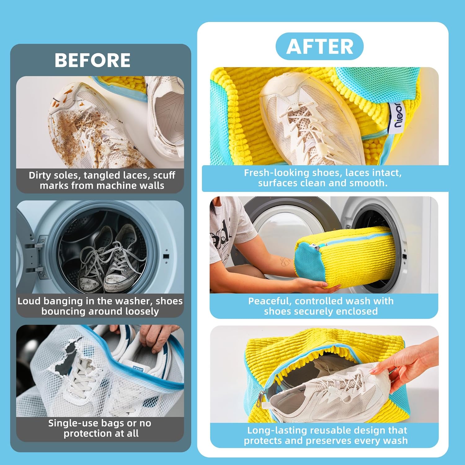 Nieor Shoe Washing Machine Bag